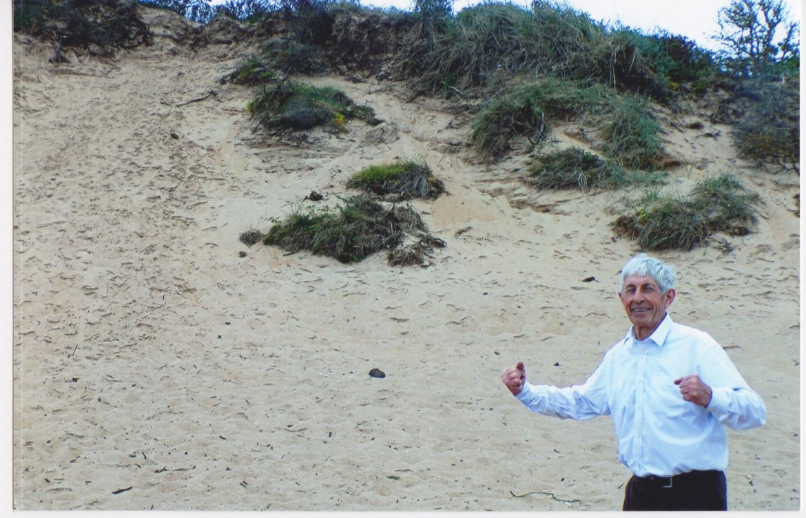 Murder Hill on Gullane sands